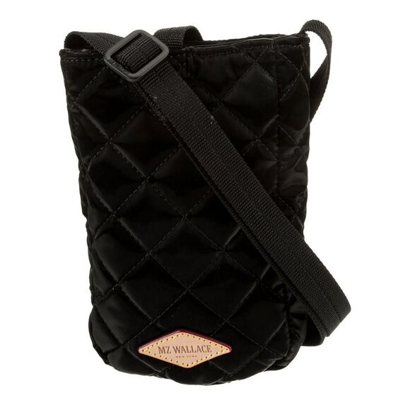 MZ Wallace Black Liquid Quilted Crossbody Bag - Picture 2 of 9